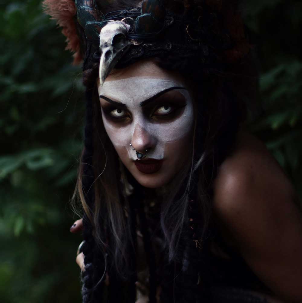 MesmerEyez - White Out Halloween Coloured Contact lenses - White